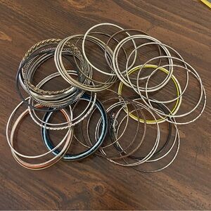 Lot of 44 Bangle Bracelets